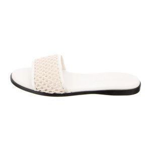 EUC Jimmy Choo Raffia Slides 🤍